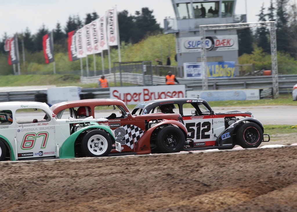 Kevin kæmper for en god placering.
(Foto: Motorsporten.dk)